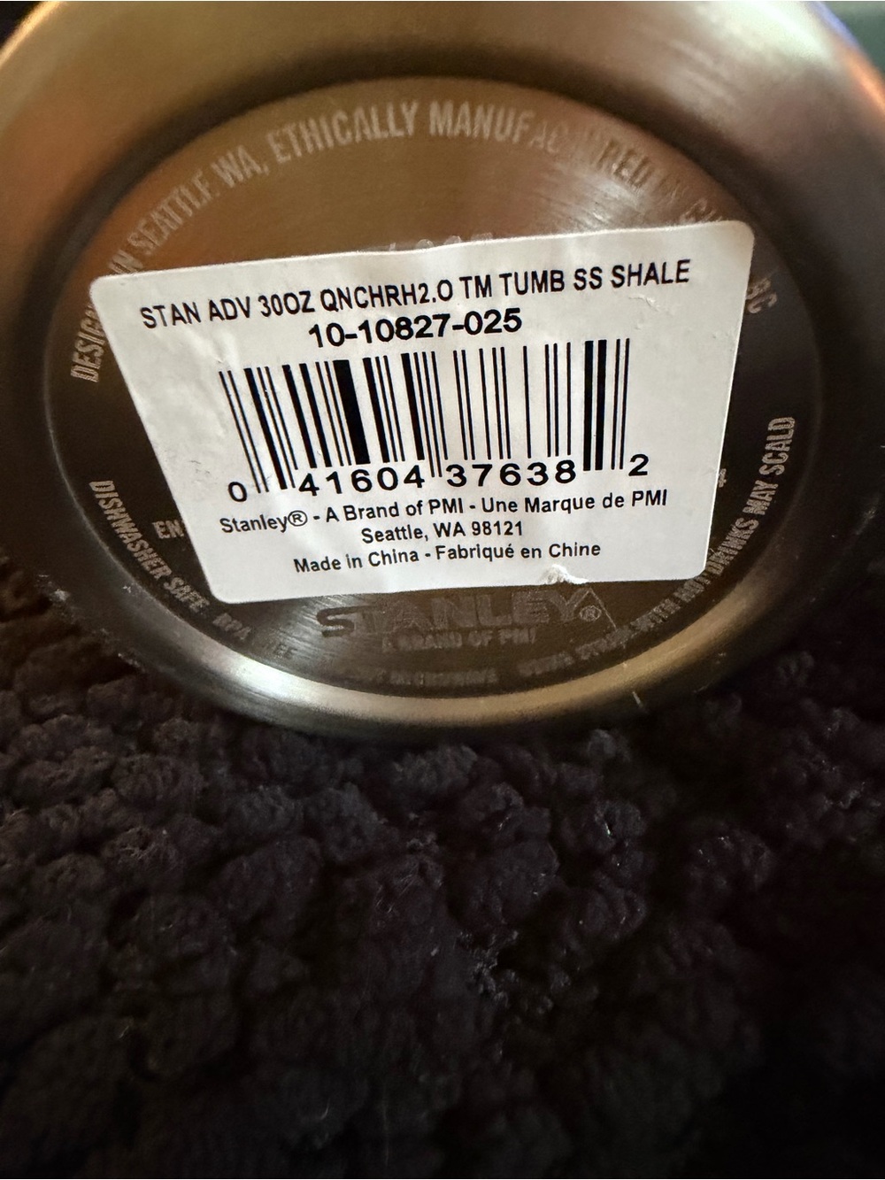 Stanley Silver Stainless Quencher Tumbler with White Label - Picture 4 of 7
